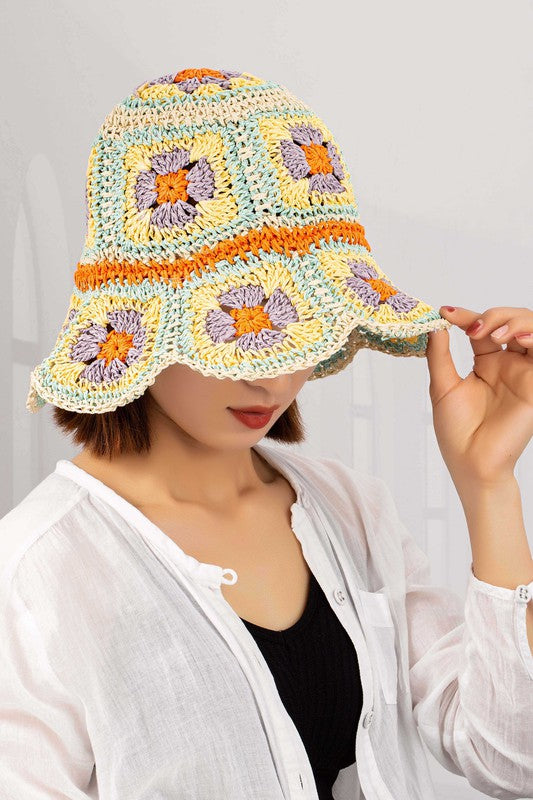 Granny Square Bucket Hat outlets