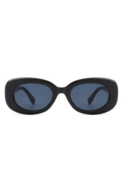 Oval Retro 90s Round Narrow Vintage Sunglasses