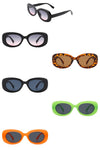 Oval Retro 90s Round Narrow Vintage Sunglasses