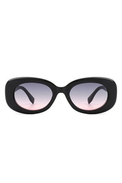 Oval Retro 90s Round Narrow Vintage Sunglasses