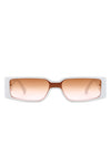 Retro Rectangle Narrow Fashion Slim Sunglasses