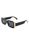 Rectangle Narrow Fashion Tinted Square Sunglasses