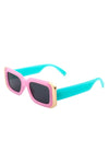 Rectangle Narrow Fashion Tinted Square Sunglasses